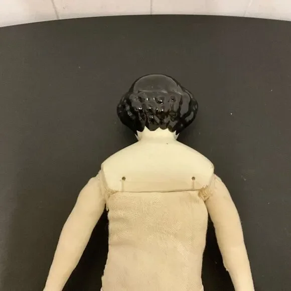 Vintage Antique 1800s Rare Chinese Head Doll 16 Tall With Handmade Clothing